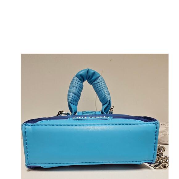 Steve Madden BDORAA Turquoise Micro Mini Chain Crossbody Bag Purse NWT - Picture 7 of 8